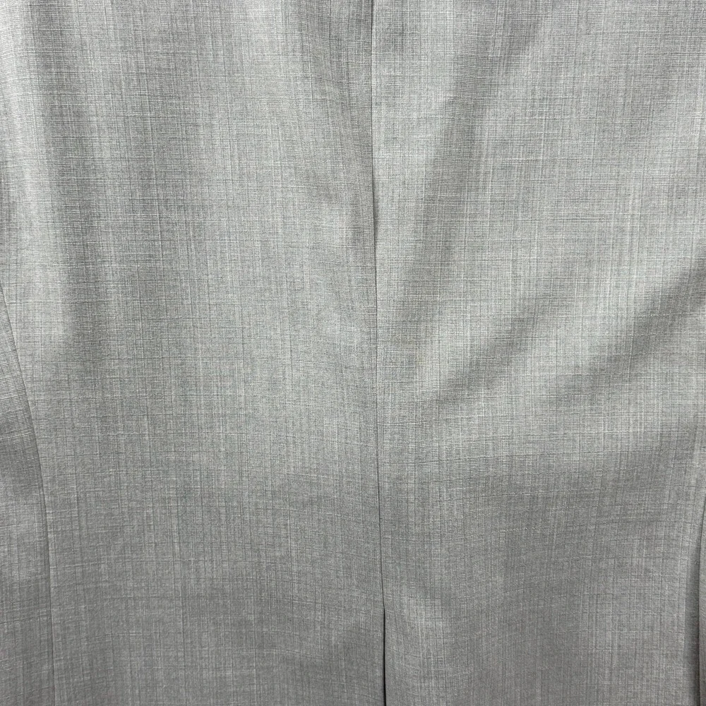 Chaps Mens Light Gray Sharkskin Two Button Blazer Sport Coat 48R